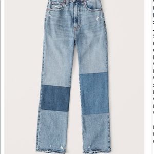 Abercrombie ultra high waisted ankle jeans